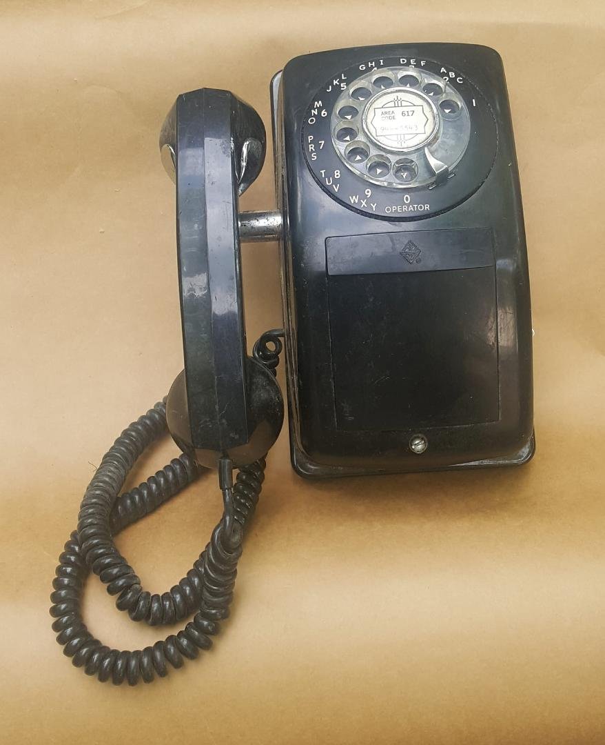 Wall phone. Rotary dial. circa M-1960s