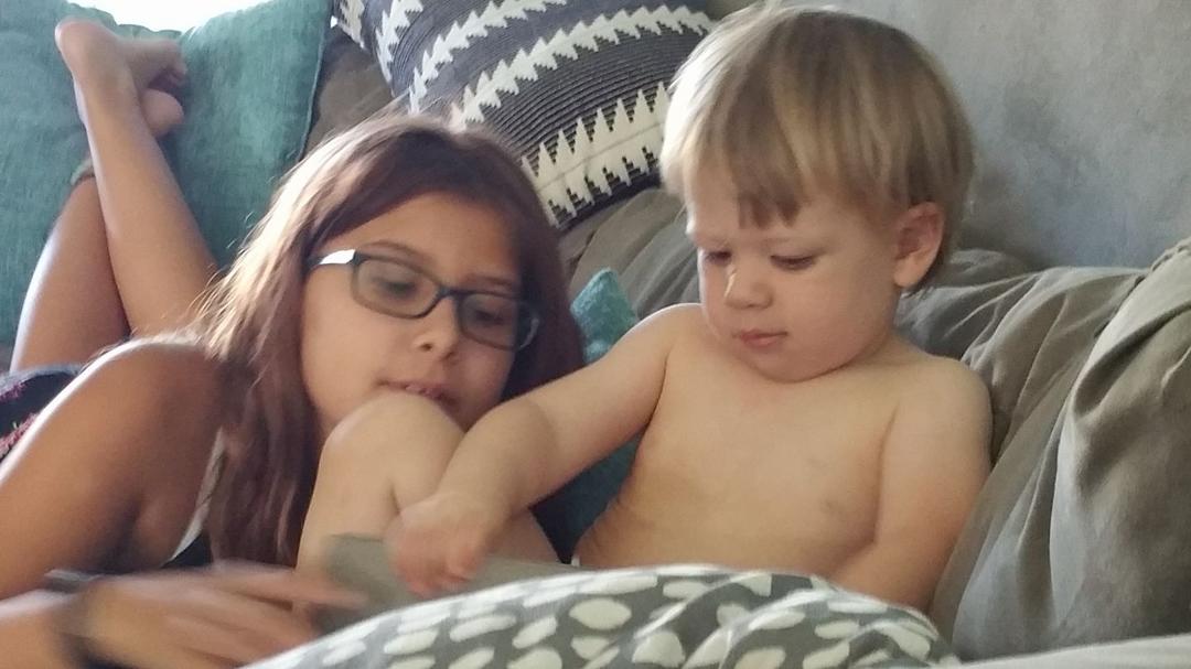 Hanging out in Austin with 2 of my 4 very sweet grandkids....