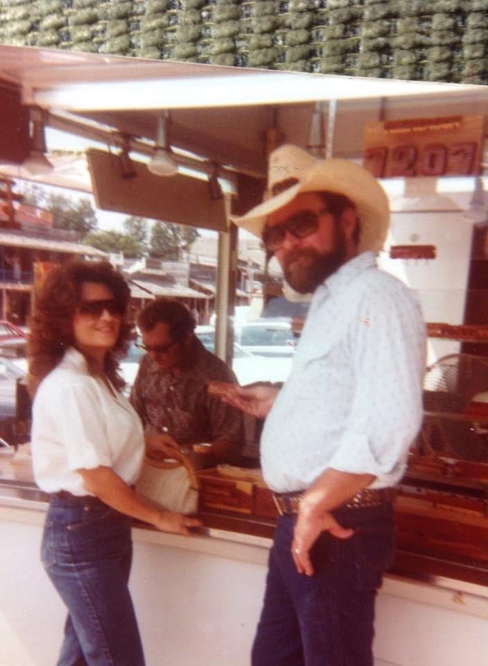 This was 1981 a month before Bob and I got married.