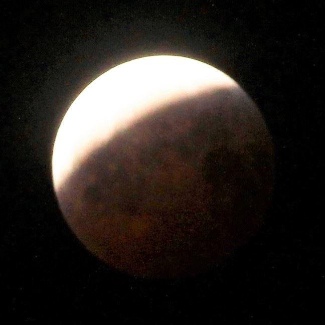 Blood moon at 1:00am