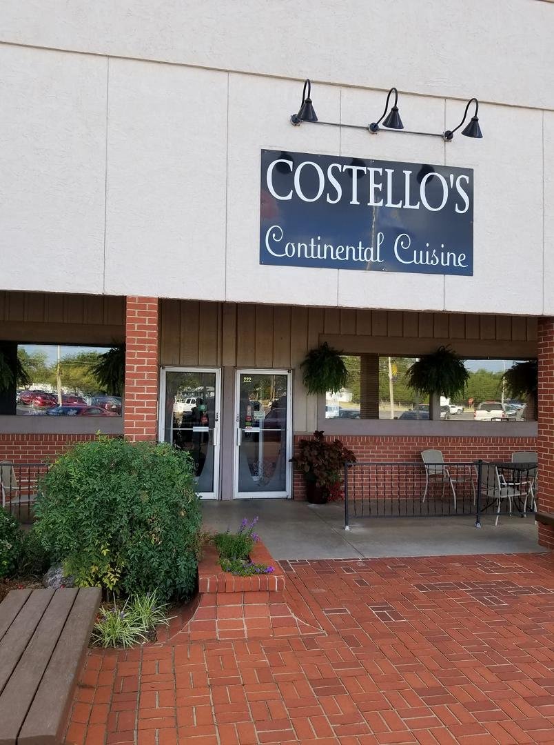 Eating at Costellos in Enid, OK. One of my favorite places to eat!
