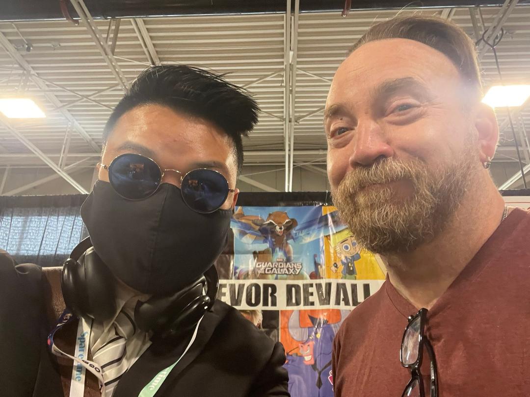 Me and Trevor Devall took a selfie
