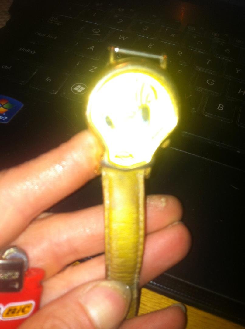 SEE MOM HERE IS THE TWEETY WATCH YOU GOT ASH , HOW MANY YEARS AGO.....
LOVE YOU