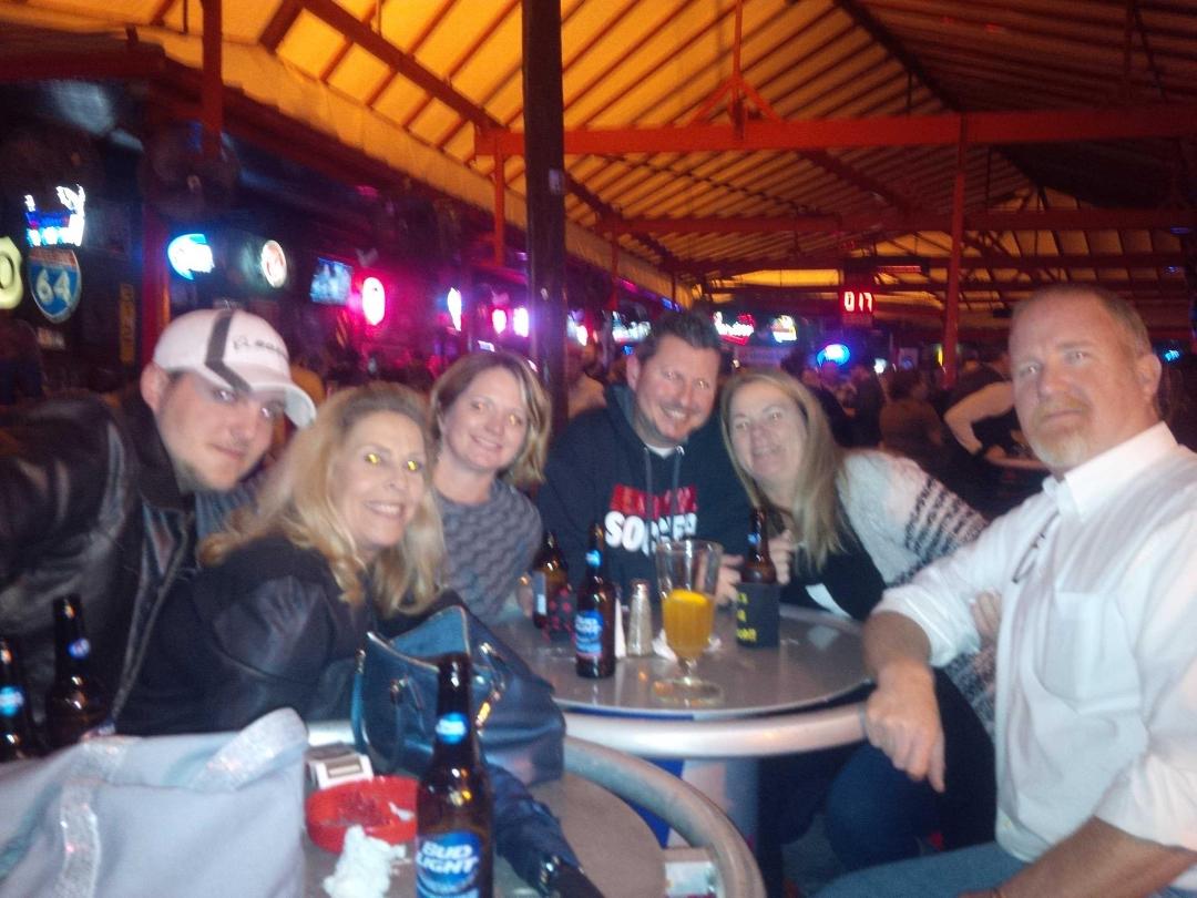 Fast Eddies with friends and family.