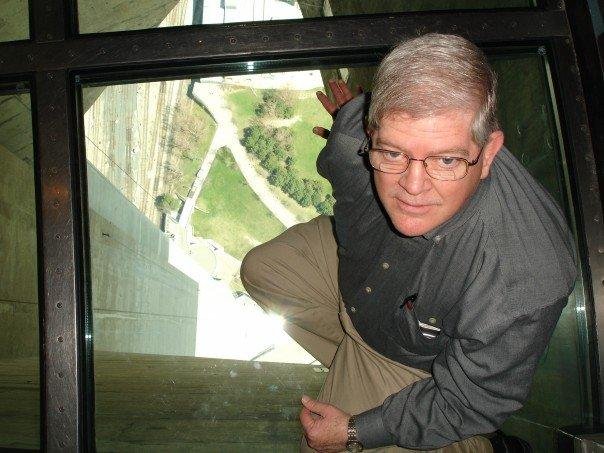 Scared on glass in the world's tallest building