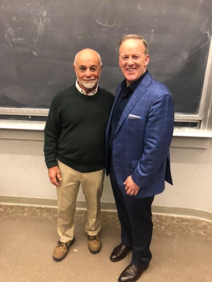 Two years ago today with Sean Spicer at Berkeley