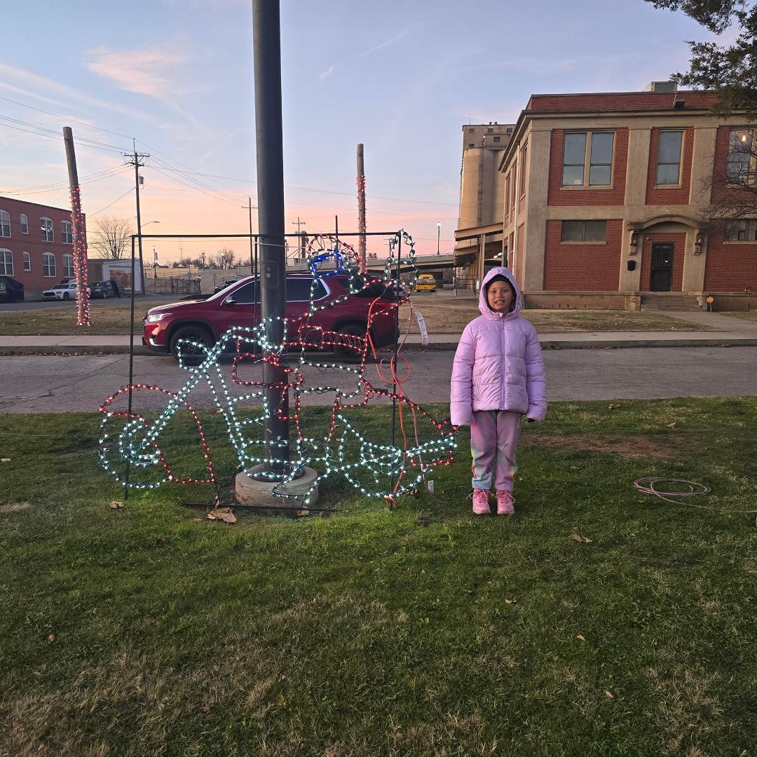 David Morrison's album, Chickasha family Christmas lights