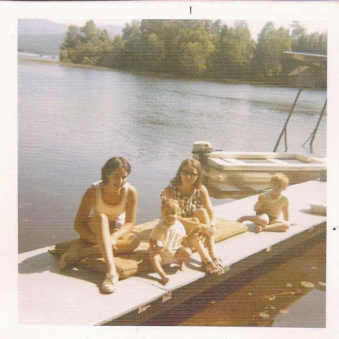 Another picture on the dock. Sandy, Cheryl, me and Jason.