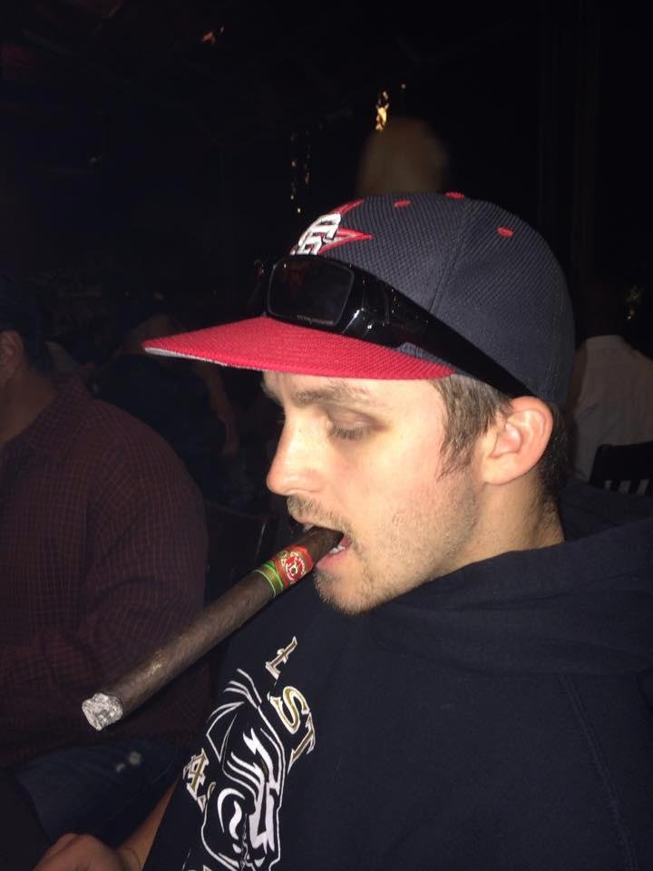 Cigar and Crown Royal dinner