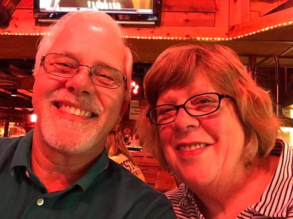 Spending our 45th anniversary on the road on Clarksburg, WV. A dip in the pool, then cocktails in the room. ..... priceless.