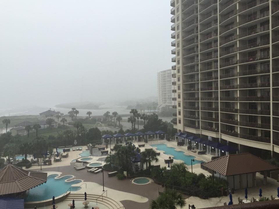 Well here is the beach or what is left of it at least we r safe and dry