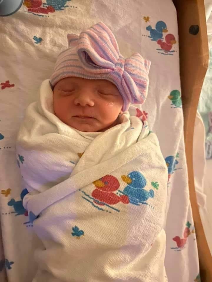 Congratulations to my daughter Haylee Fain and Austin Gomes !! They brought my first beautiful grandchild into this world !! Emmarie Rose, born 5:49 on 12/30/2020, weighing in at 6 lbs. 3 oz. !! 2020 turned out to be