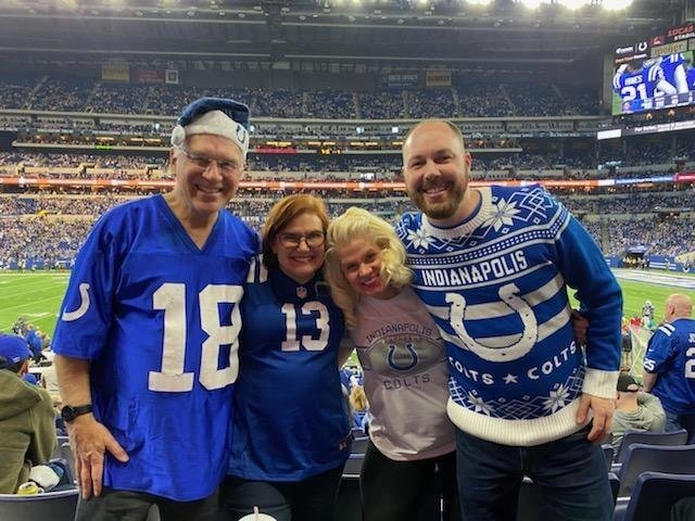 Great win today for our Colts who are out of playoff running. Even better, fit to share it with Paul, Kori Bloomquist and Polly.🎄☃️❄️🎅