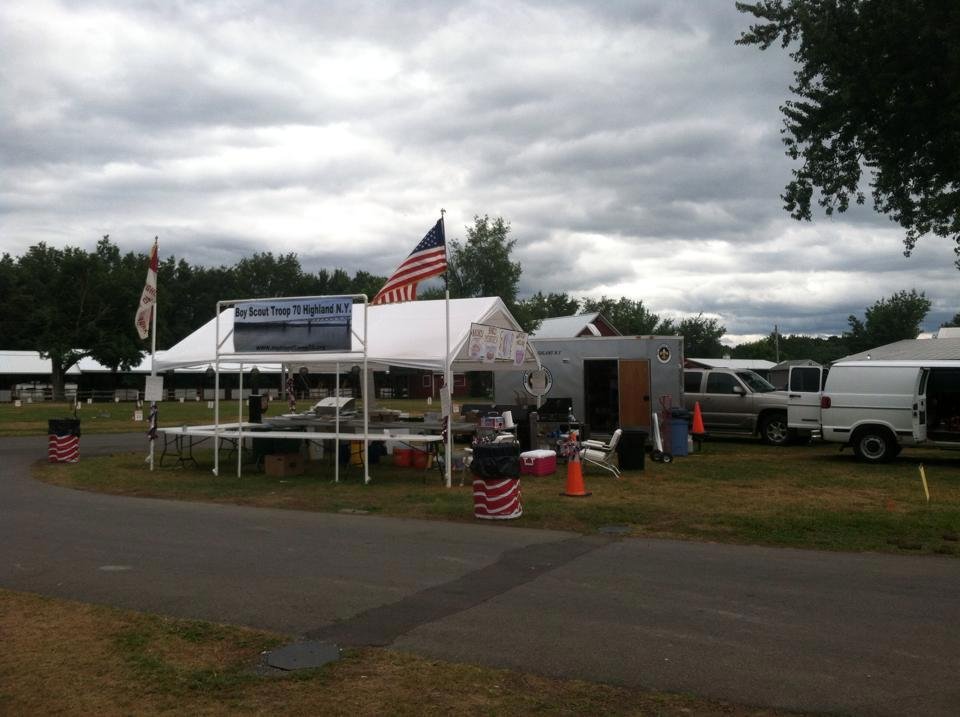 Come  join Troop 70 at Ribfest  Ulster County Fair grounds Friday Saturday Sunday