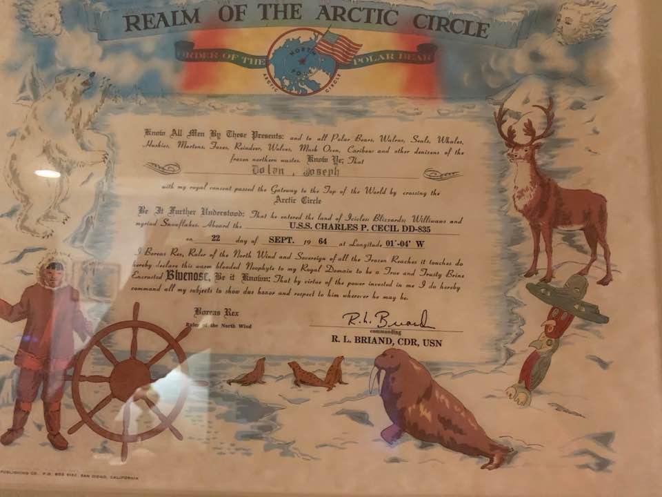 There are two Nautical Awards, Blue Nose ( Sailed in the Circle )or Pollywug  ( Crossed the Equator