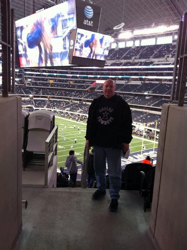 At my first Cowboys game at the new stadium