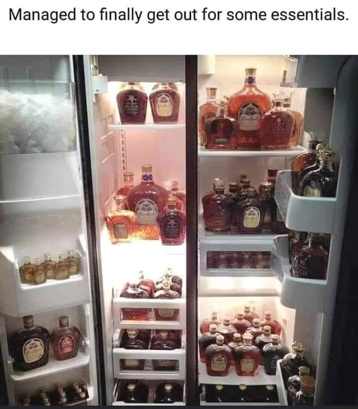 I keep my refrigerator stocked! 😁