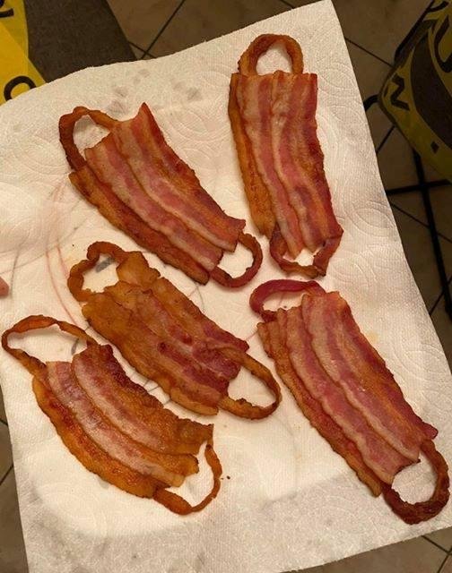just saying, Bacon Masks