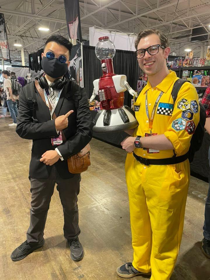 Me and Jonah Heston cosplayer with Tom Servo