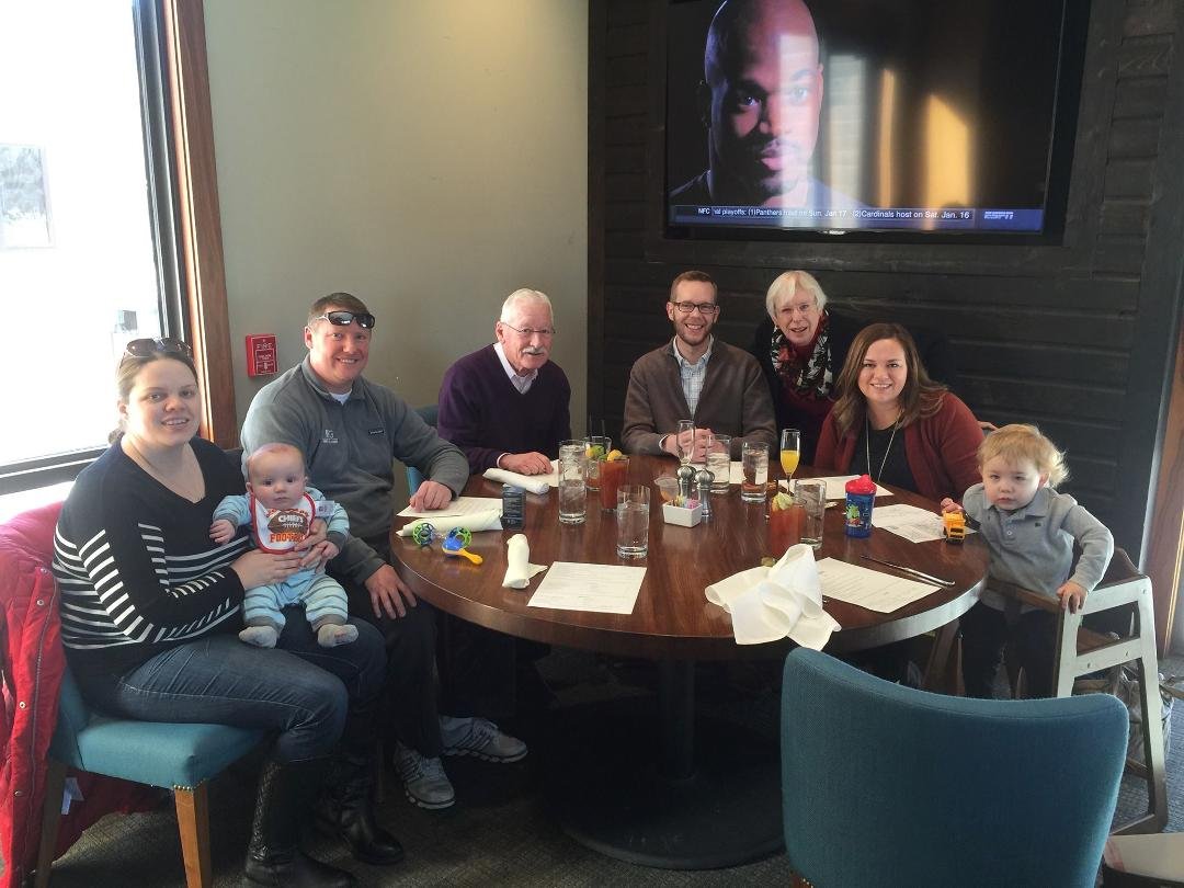 January birthday brunch at Milburn. We had a great time w all family.