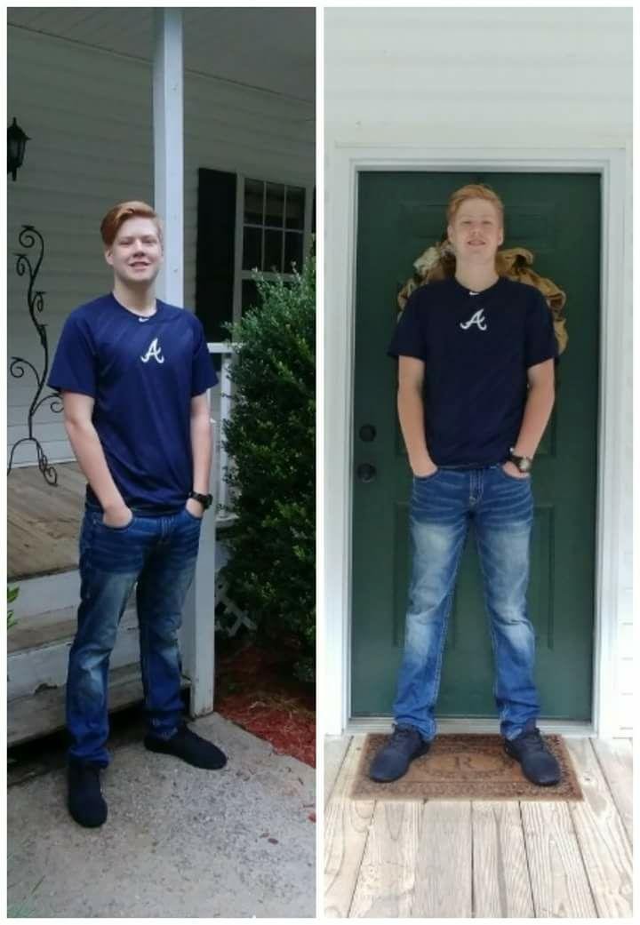 The first day of school for Zachary's senior year. He has one class at the high school and the rest will be taken at Chattahoochee Tech in a special program offered to seniors.