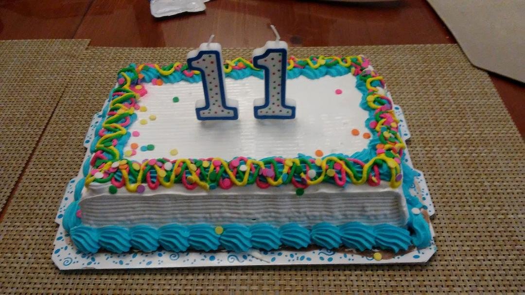 Sabastian's Carvel ice cream Birthday Cake🎂