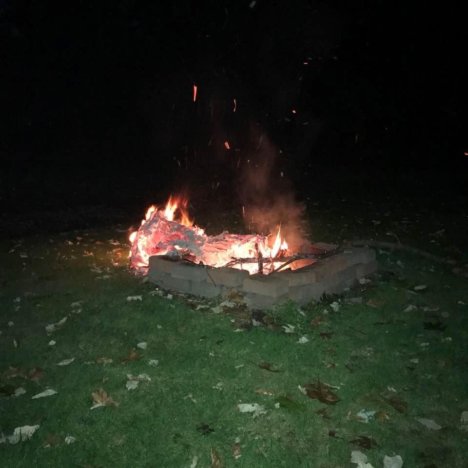 Nice October fire at Kim’s