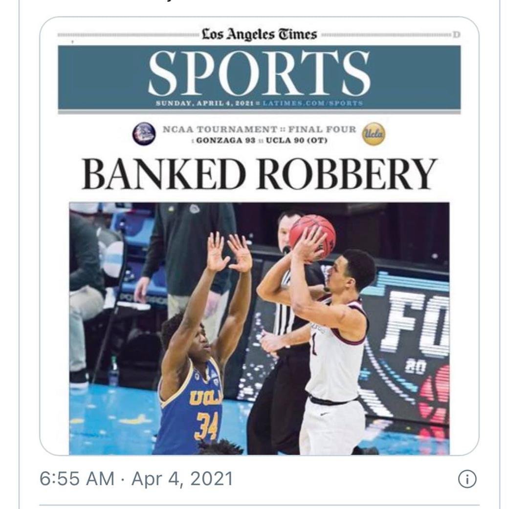 Sour grapes from the Los Angeles Times?