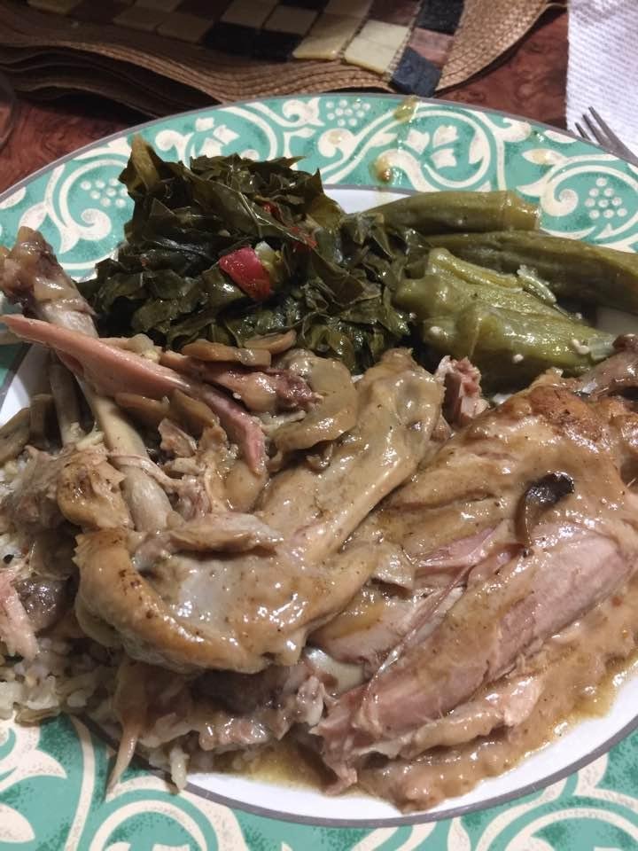 My cousin Robin threw down yesterday food so good had me dancing!!!!