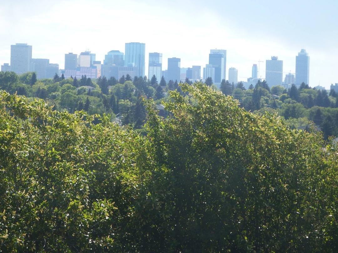 Looking southwest to downtown from Ada Boulevard