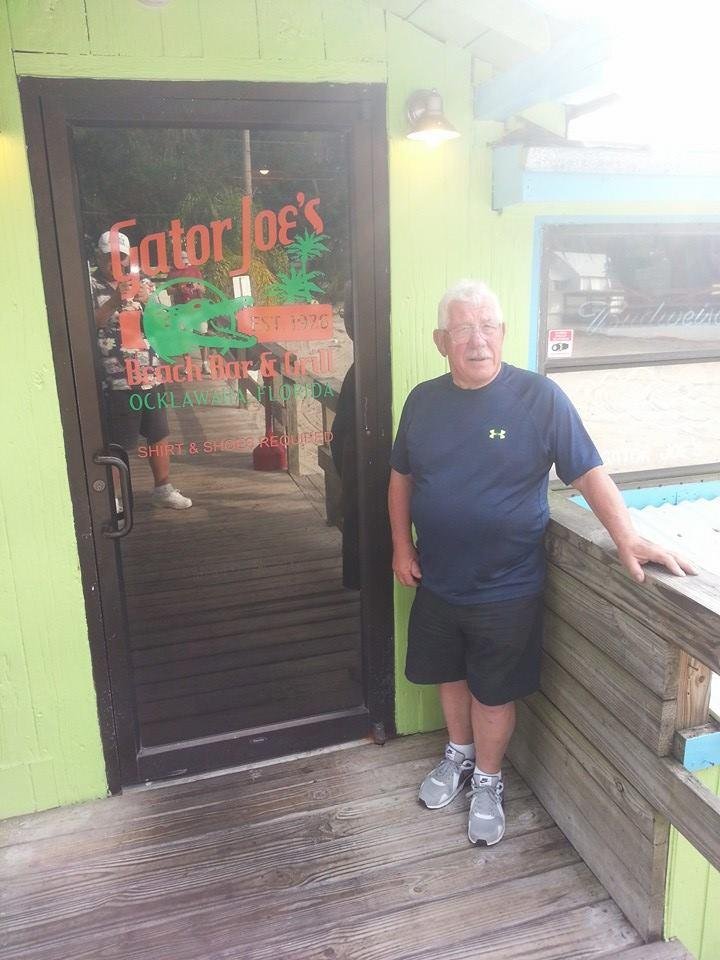 Gordon spends a few good hours at Gator Joe's in Florida. He had gator tails and cold beer. He did add a JD for added taste.