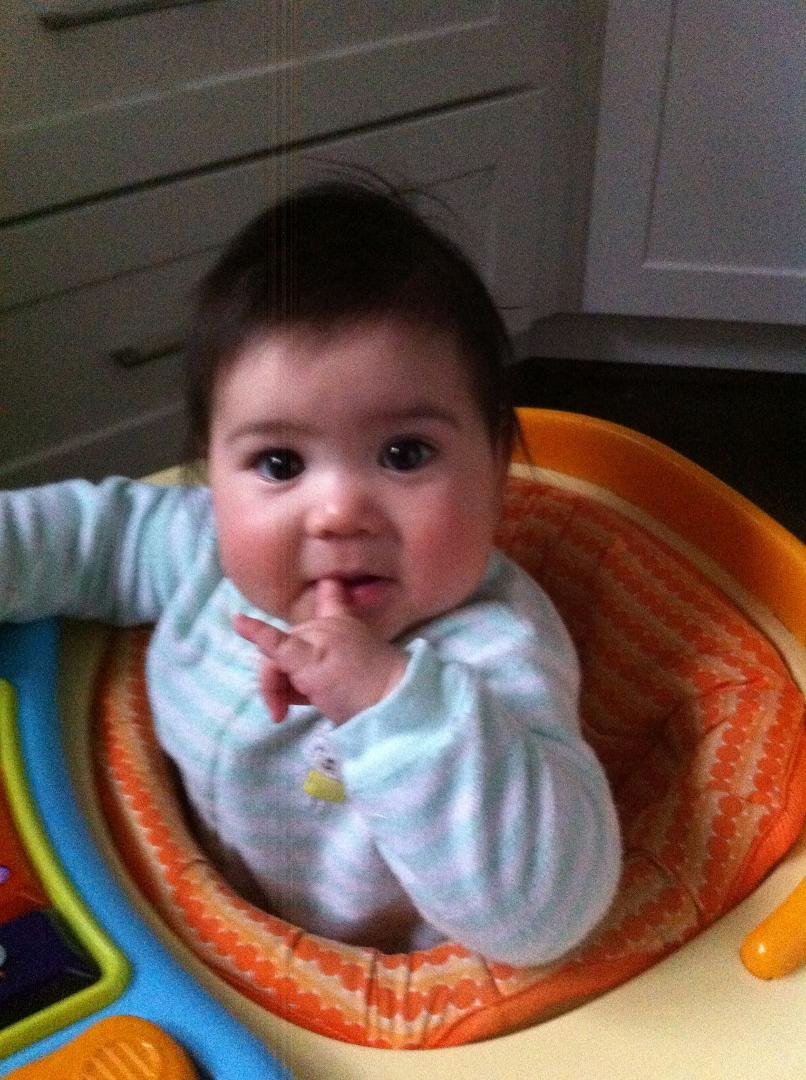 My seven month old granddaughter Ava! What a princess!