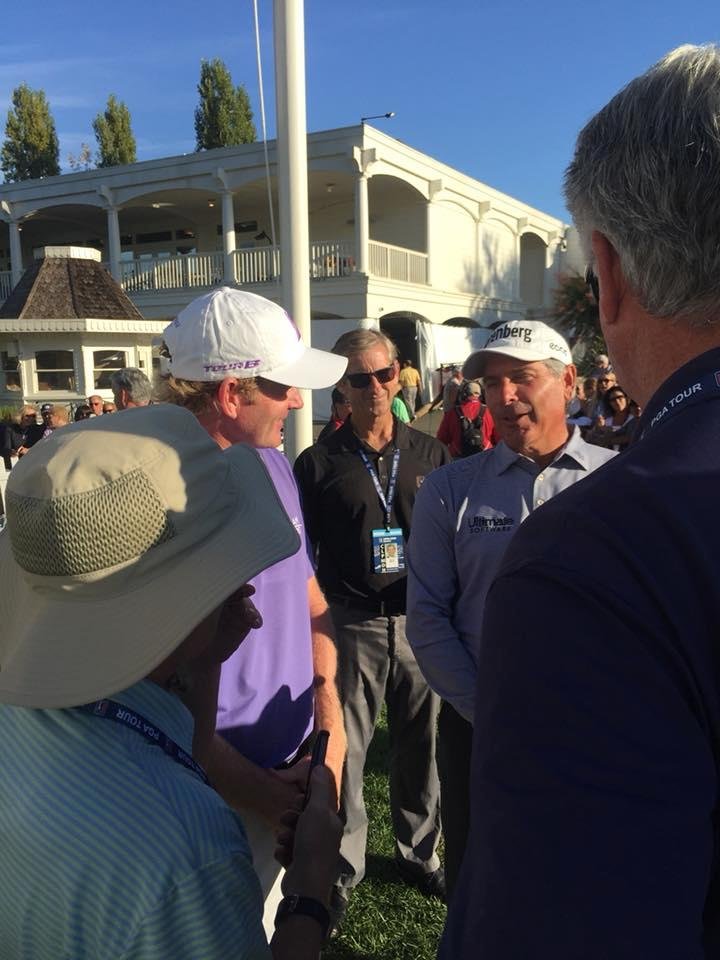 Fred/sned bromance after Friday’s round
