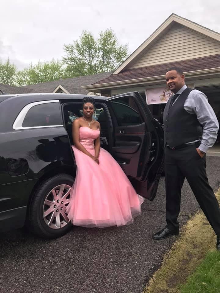 Granddaughter Deja off to the Prom