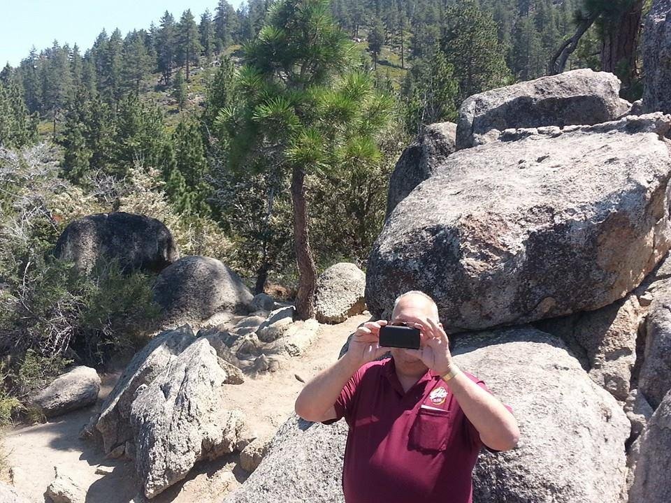 Dave taking a picture of me; taking a picture of Dave...