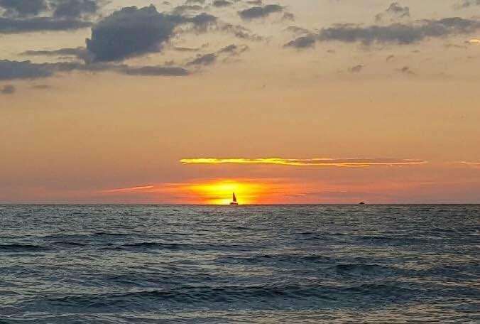 Saturday night sunset from Pass-A-Grille