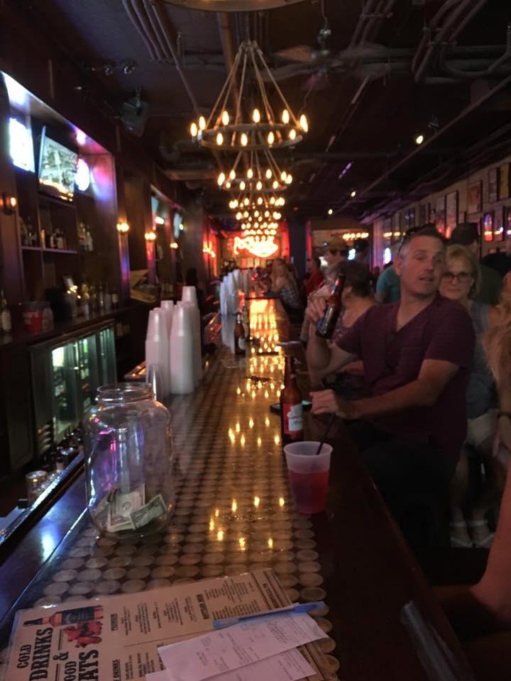 At Nudies Bar longest bar in Nashville 100 feet!
