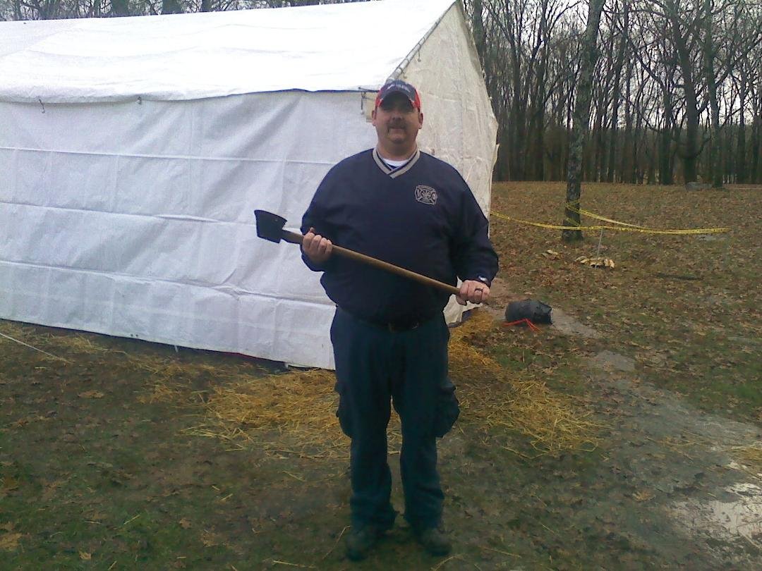 Ernie at Winter Camp in Boxwell Scout Reservation with Troop 516