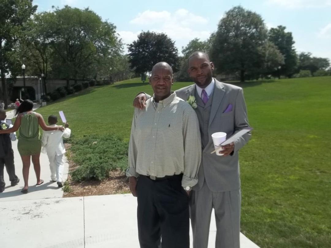 Me and bro at my other bros (Torris) wedding hot as hell that day.