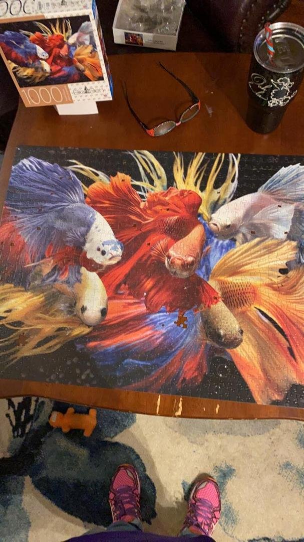 Fourth week of quarantine. This was my project and I finished tonight. Think I will wait a while before I do another one. Lol. On to other projects! Lol.