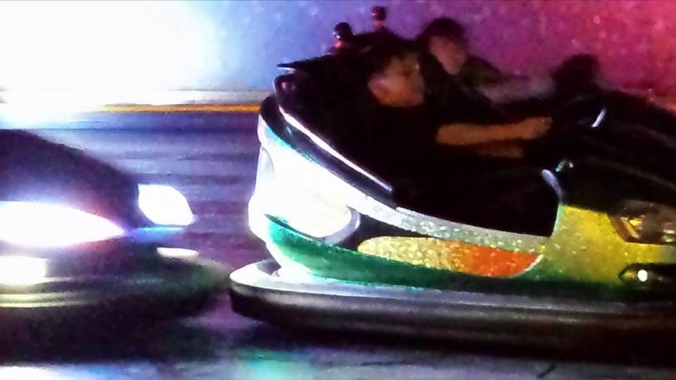 Jacob on bumper cars