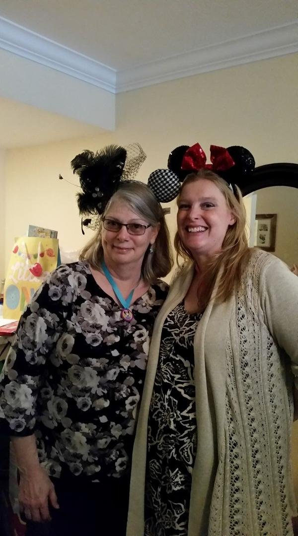 My nieces baby shower with my sister