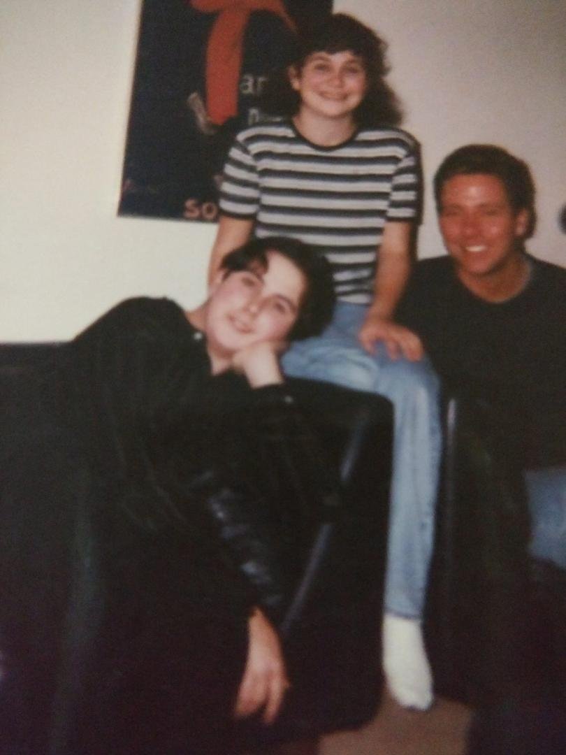 #TBT Xmas 1996 Josh, Rache, and big brother, Corey,,,,Note how teeny Rache was (and is) next to her huge big brothers...:D <3