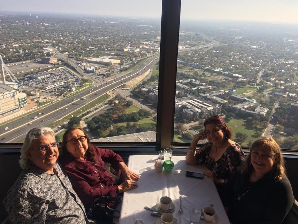 Enjoying Mom’s 92 nd Birthday with my sisters Rosie and Yolie.