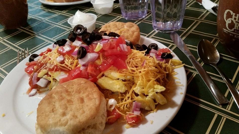 Broken Arrow Ranch Eggs at Cheyenne  Crossing.  My favorite restaurant in SD!!