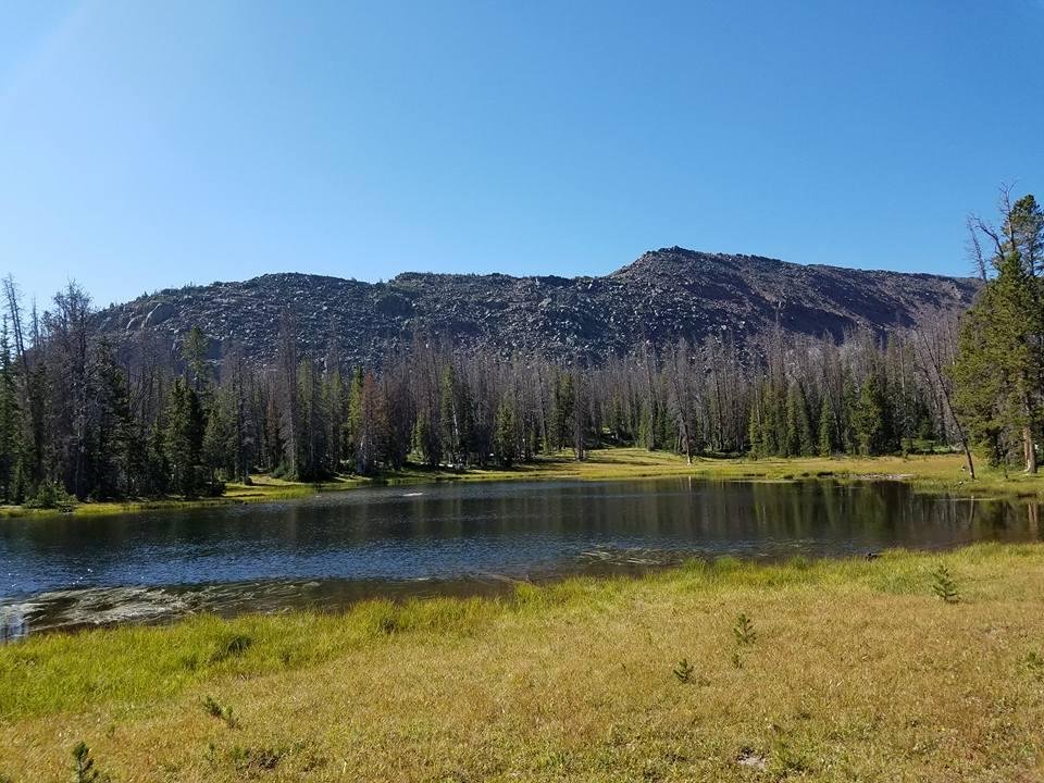 small pond along trail to tomahawk lake