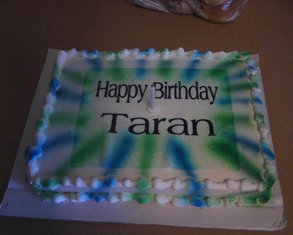 Taran W. Hamill birthday cake