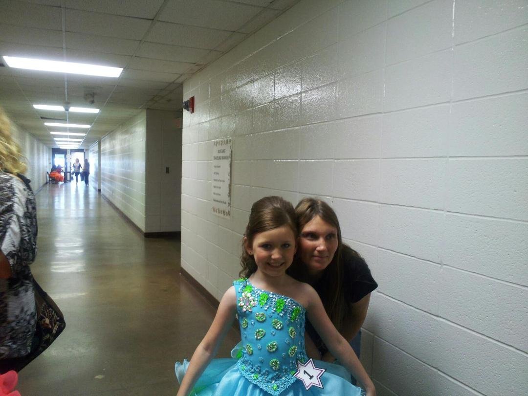My niece Willow at her beauty padgent.
