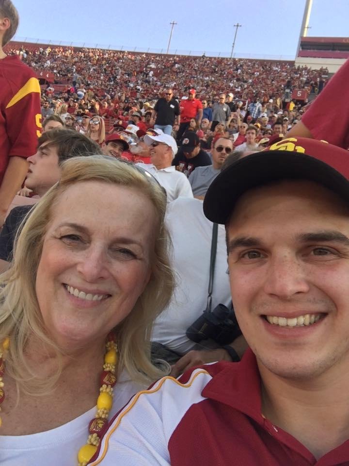 Enjoying the USC game! Fight On !✌🏻