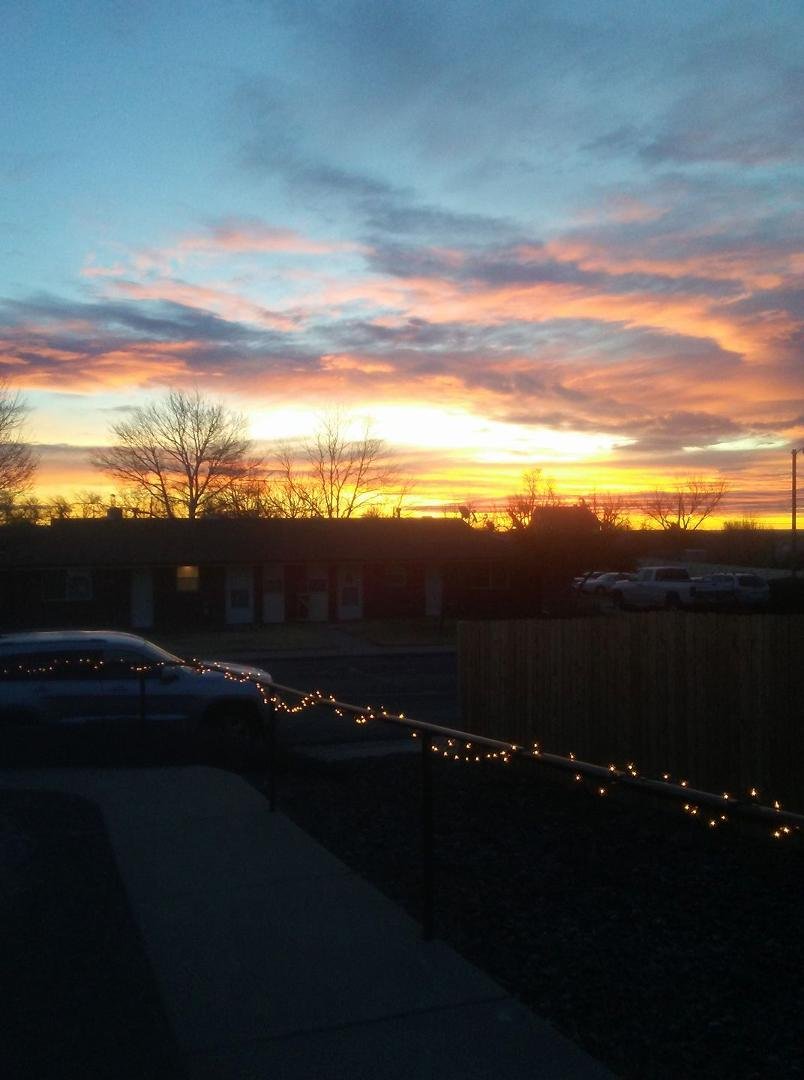 Sunrise this morning